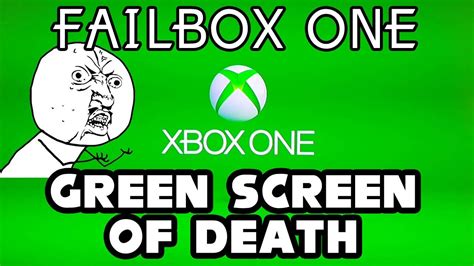 Xbox One Green Screen Of Death ლಠ益ಠლ Youtube