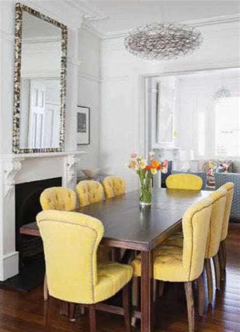 Dining chairs don't just have to look good, but should feel good, too. Yellow Chester Chairs - Interiors By Color