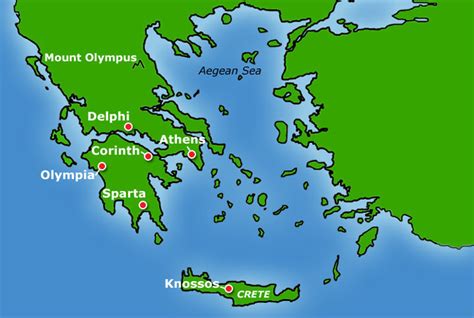 Cities Of Ancient Greece Physical Features Of Greece