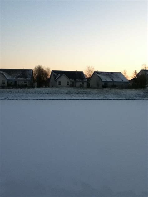 Sunset Over Frozen Pond Frozen Pond Pond Sunset