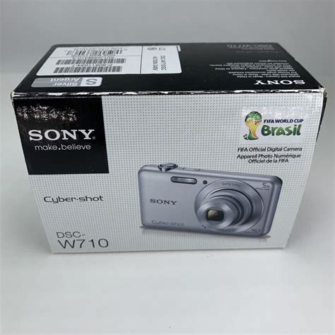 sony silver dsc w710 cyber shot 16 1mp compact digital camera cord and ac adapter ebay