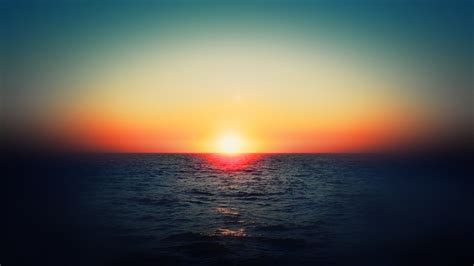 Wallpaper Sunlight Sunset Sea Sunrise Evening Coast Sun Filter