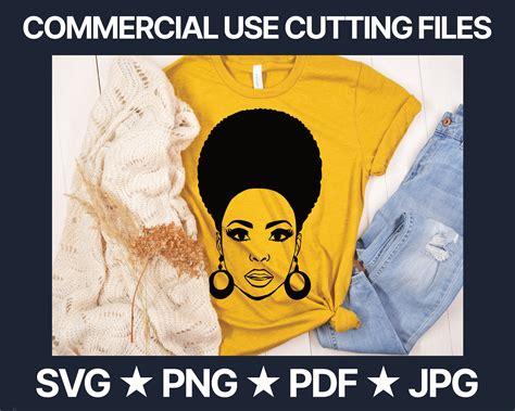 Black Woman Svg Afro Woman Svg Afro Girl Svg African Etsy Canada