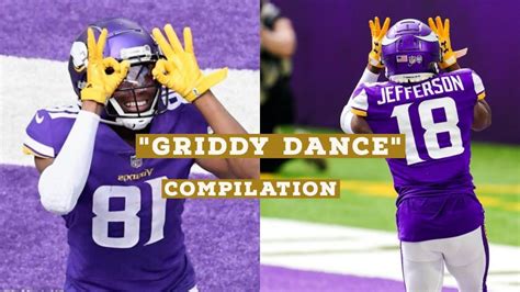 Nfl Justin Jefferson Griddy Dance Compilation Youtube Nfl