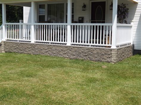 The Look Of Stone For A Front Porch Barron Designs