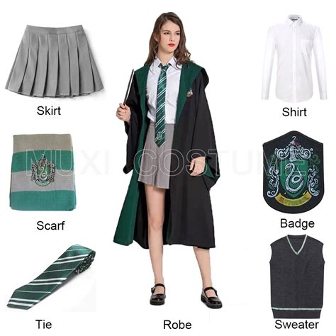 Buy Slytherin Outfit Cosplay Robe Slytherin Uniform Female Best Offeres
