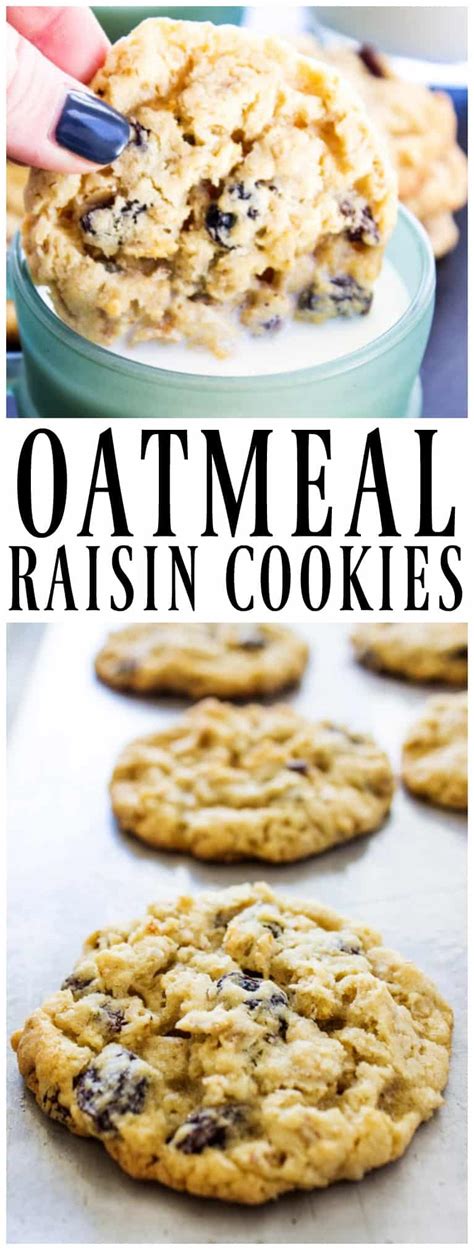 You can also fold a single circle in half to create a half moon to create a smaller cookie. BEST CHEWY OATMEAL RAISIN COOKIES - A Dash of Sanity