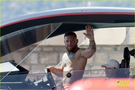 conor mcgregor goes shirtless in st tropez shares photos from father s day trip photo 4779057