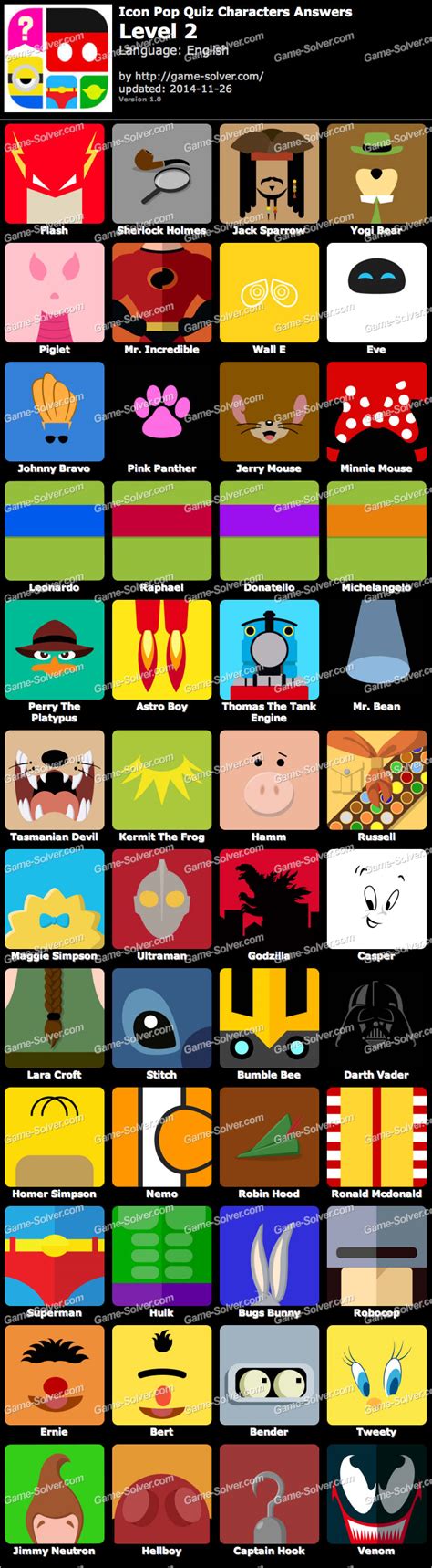 icon pop quiz characters level 2 game solver