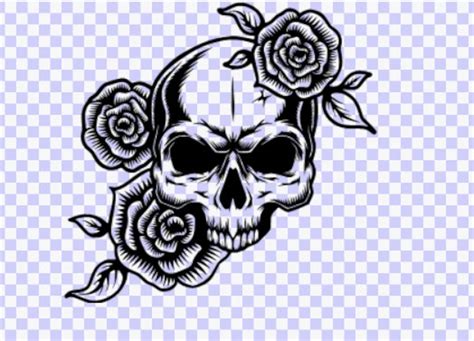 Skull Rose Download Svg Cut File Download Day of the Dead - Etsy UK