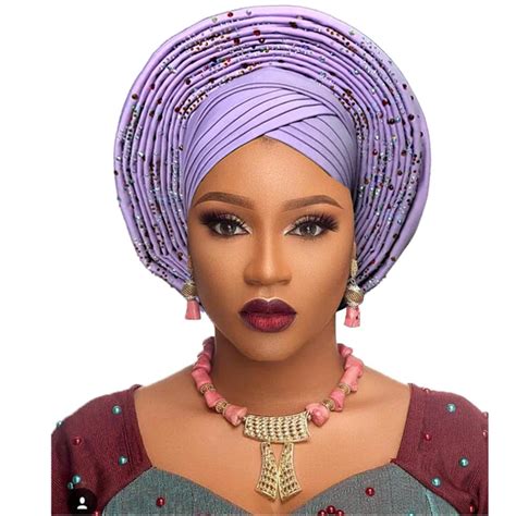 Nigerian African Headtie Aso Oke Headtie Beautiful African Turban