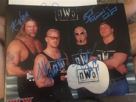 Bret Hart Jeff Jarrett Nwo Steiner Kevin Nash 11x14 Photo Autographed Signed Ebay