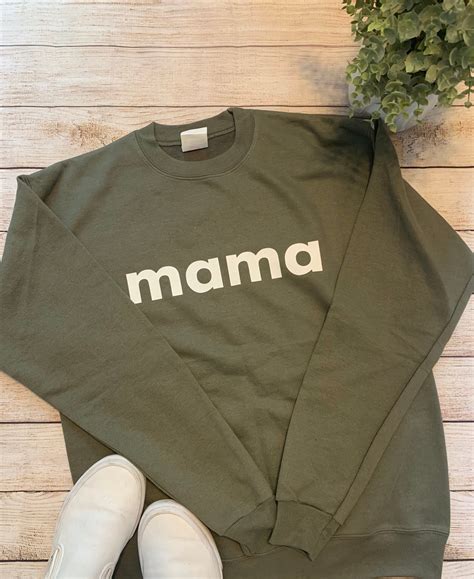 Mama Sweatshirt Mom Life Clothes Motherhood Sweatshirt Etsy