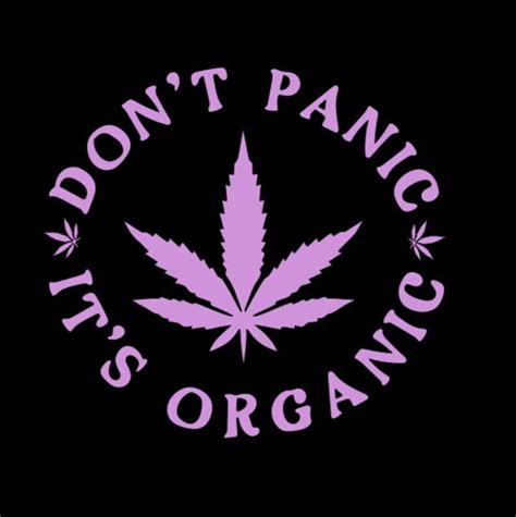 Dont Panic Its Organic Vinyl Decal Etsy