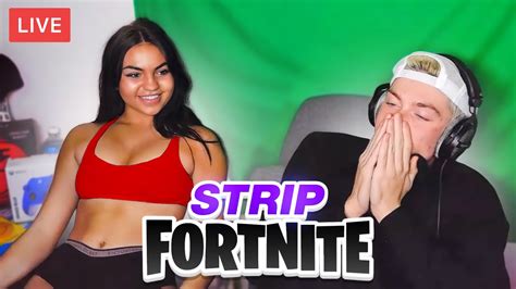 STRIP FORTNITE With Instagram Model We Kissed YouTube