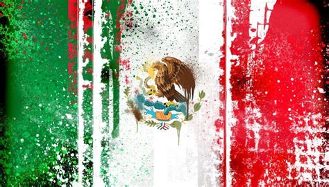 Mexican Flag Abstract Painting Wallpaper Mexico Wallpaper Painting