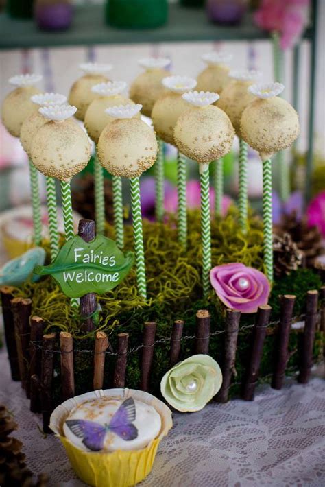 Tinkerbell Fairies Woodland Birthday Party Ideas Photo 4 Of 37