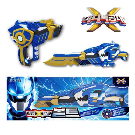 Miniforce X Bolt Ranger Weapon Blue Transweapon Gun Sword Toys Set Mini