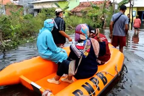 Banjir Landa Pekalongan Ratusan Warga Terdampak Mengungsi Antara News