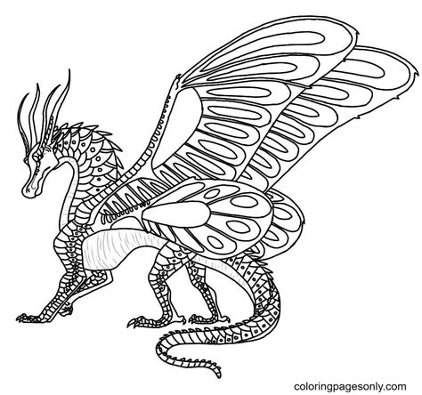 Wings Of Fire Coloring Pages Gamalgiddeon