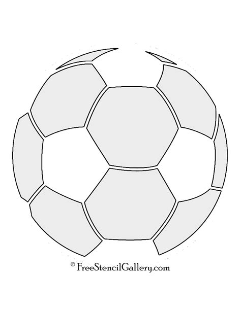 Free Printable Soccer Ball Stencil Printable Templates