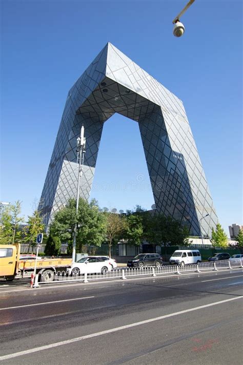 The Cctv Headquarters Building In Beijing China Editorial Stock Image