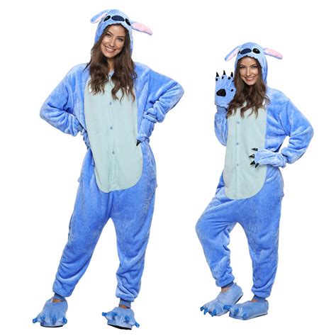Lilo And Stitch Onesie Pajamas Adult Animal Onesies Halloween Costumes