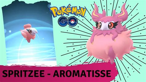 Evolving Spritzee To Aromatisse In Pokemon Go Spritzee Evolution