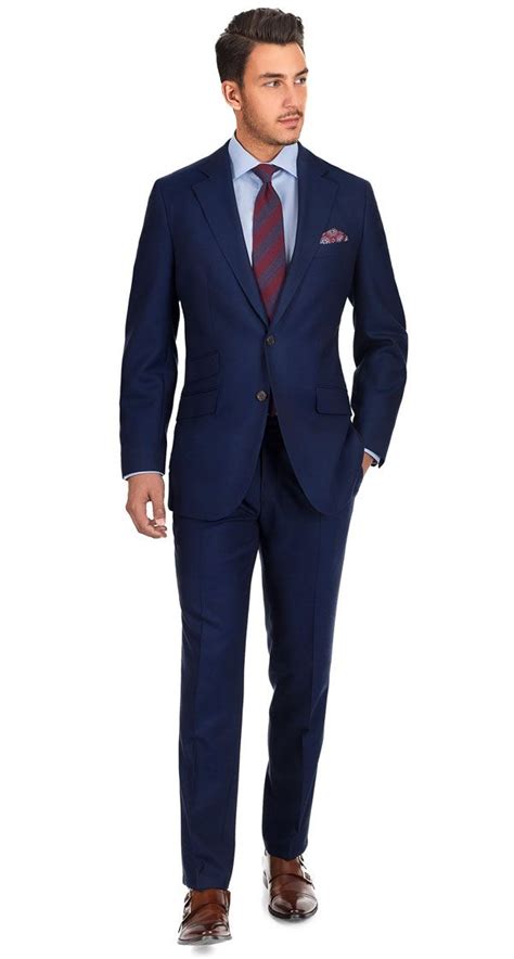11 Oz Navy Serge Suit Business Casual Outfits For Men Suits Men