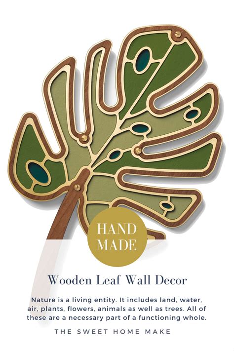 Wooden Leaf Wall Decor By Umasqu In 2020 Wall Decor Leaf Wall Art