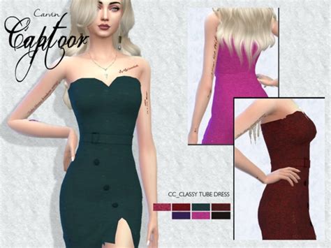 Classy Tube Dress By Carvin Captoor At Tsr Sims 4 Updates