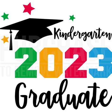 Kindergarten 2023 Graduate Svg Graduation Cap T Shirt Design Svg Png