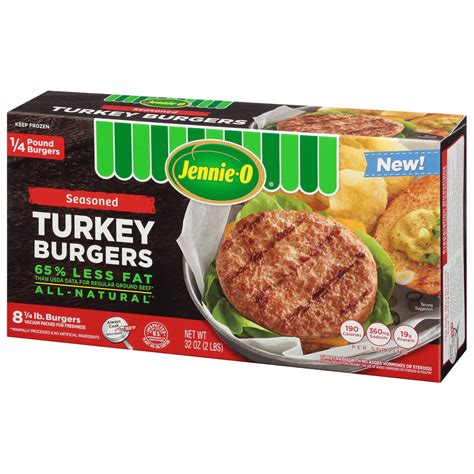 Jennie-O 1/3 lb. Seasoned Turkey Burgers, 32 Ounce – Walmart Inventory