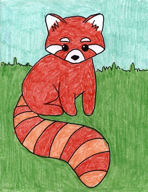 Draw A Red Panda · Art Projects For Kids Art Drawings For Kids Drawing