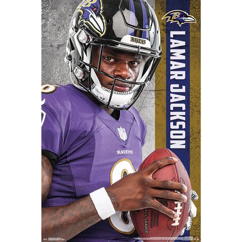Lamar Jackson Baltimore Ravens 22 X 34 Player Poster
