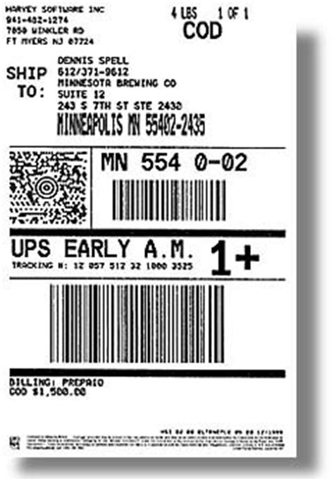 Before a merchant can print a ups® label, the merchant must have an existing ups account. ups return shipping label sample domestic return label1 ...