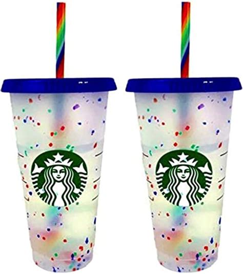 Amazon Com Starbucks Color Changing Confetti Reusable Cold Cup With