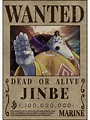 "Jinbe Wanted Poster One Piece Jimbei Bounty Poster" Art Print for Sale ...