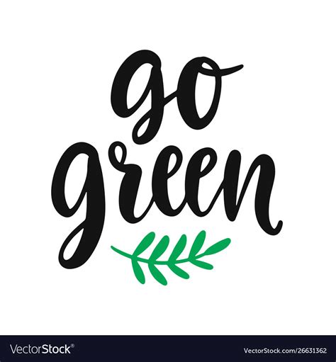 Slogan Go Green