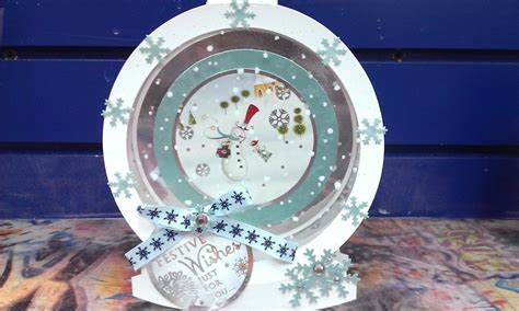 You've seen the tutorial, now you try it! snow globe card 05/11/14 | Snow globes, Globe, Decor