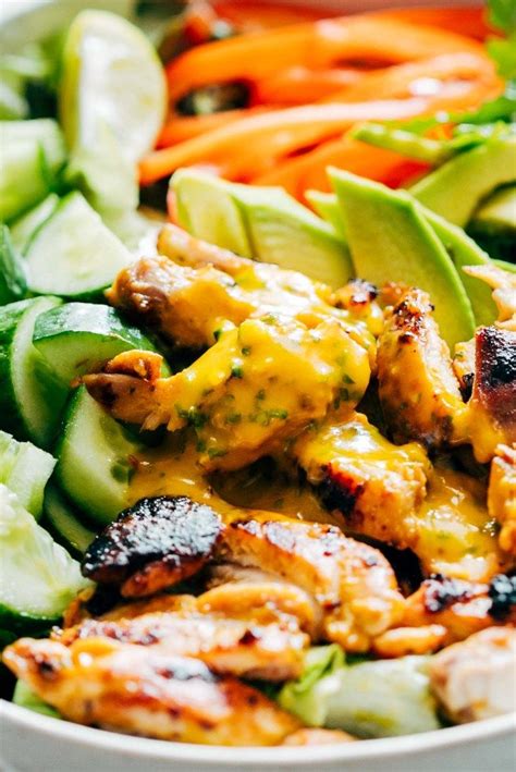 Add the coriander and heat through thoroughly. Grilled Chicken Mango Salad with Mango Cilantro Dressing ...