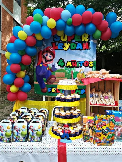 Decoracion Sencilla Para Fiesta Infantil Mario Bros Super Mario Party