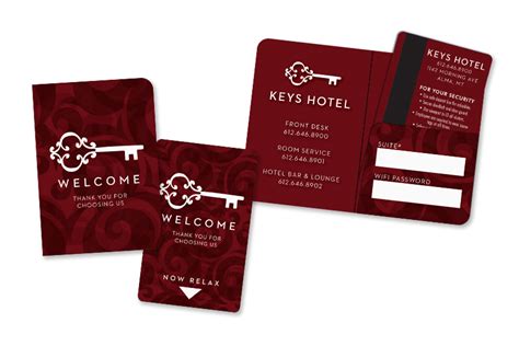 The card stores a physical or digital pattern that the door mechanism accepts before disengaging the lock. Hotel Key Card | Plastic Printers, Inc.