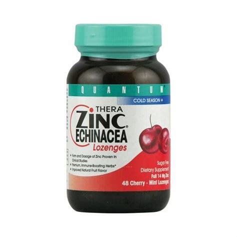 Thera Zinc Echinacea Lozenge Echinacea Herbal Supplements Mint