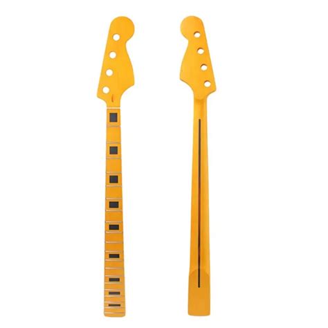 Jazz Bass Guitar Neck Maple 4 String 20 Fret Maple Fingerboard Inlay