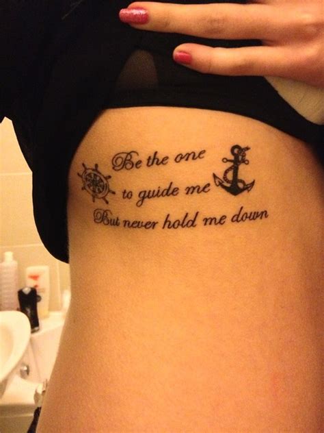 Cute Anchor With Wording Wheel Tattoo Tattoos Book 65 000 Tattoos Designs