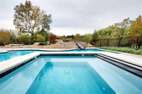 Outdoor Swimming Pool Built With Spa Built By Platinum Pools Phone