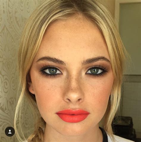 Smokyeye And Red Lip By Mia Connor With Images Red Lipstick Makeup