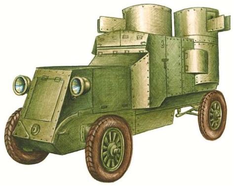 Armored Car Austin Putilov 1917 Minecraft Map