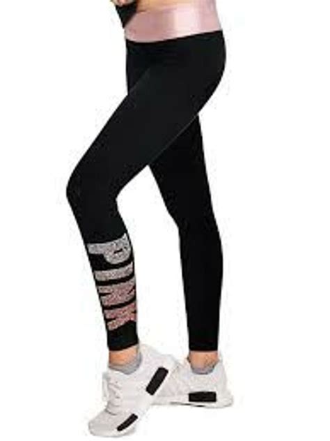 pink victorias secret bling leggings on mercari perfect leggings workout attire comfy